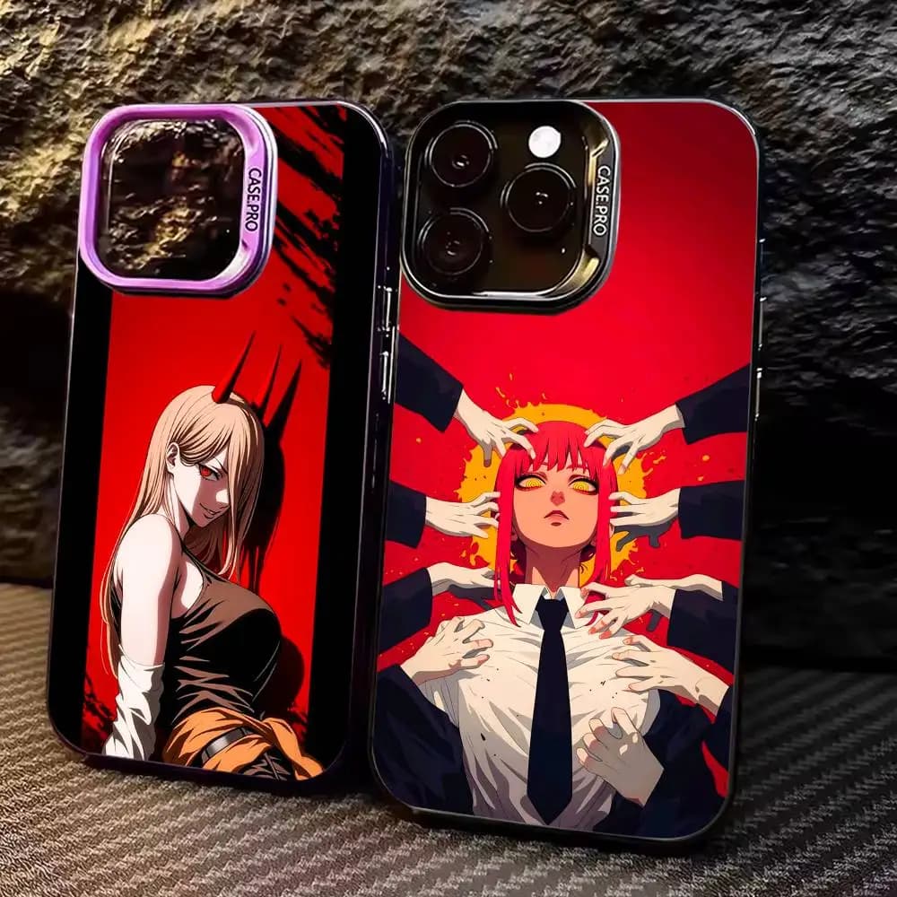 Capa de telefone C-Chainsaw-man MAKIMA para iPhone 17, 16,15,14,13,12,11 Plus,Pro Max, capa colorida prateada Review 2026 — Vale a Pena?