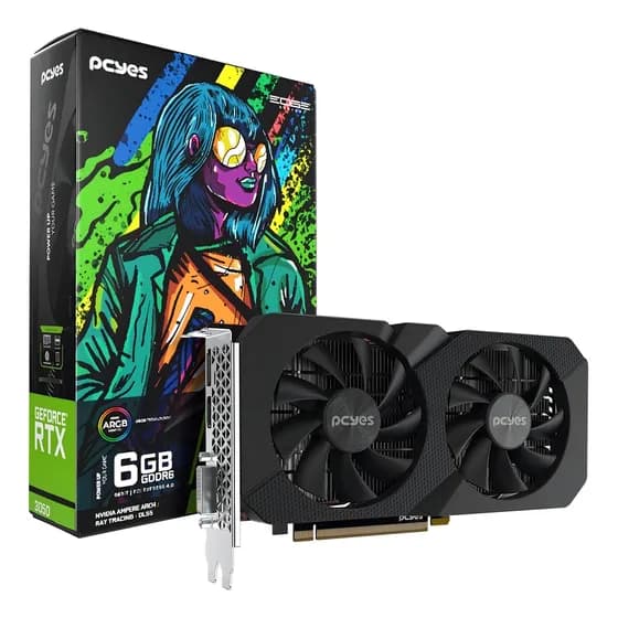 Placa de Vídeo Pcyes GeForce RTX 3050 6GB GDDR6 com Ray Tracing Review 2026 — Vale a Pena?
