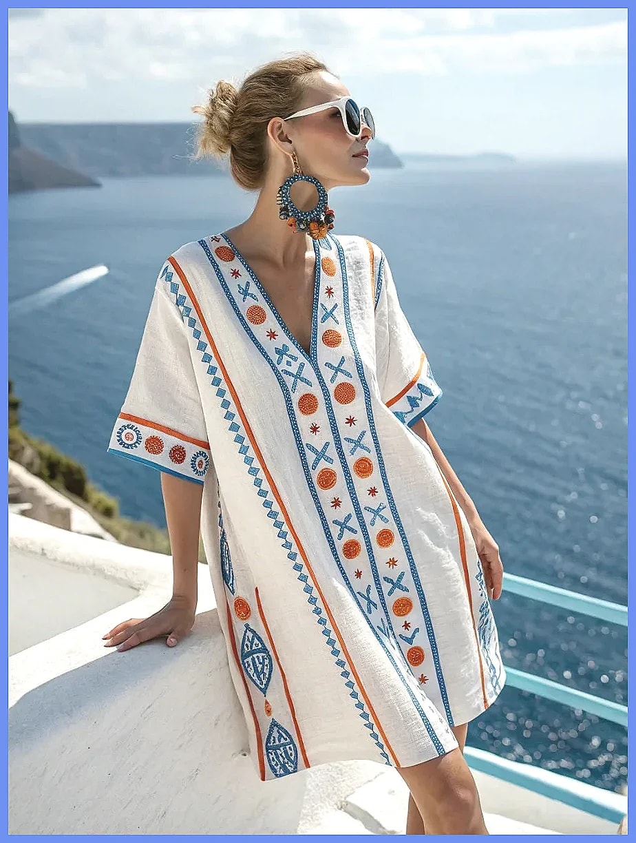 Vestido de Praia Solto com Estampa Floral e Decote em V para Mulheres, Vestido Maxi Casual de Verão 2025 Review 2026 — Vale a Pena?