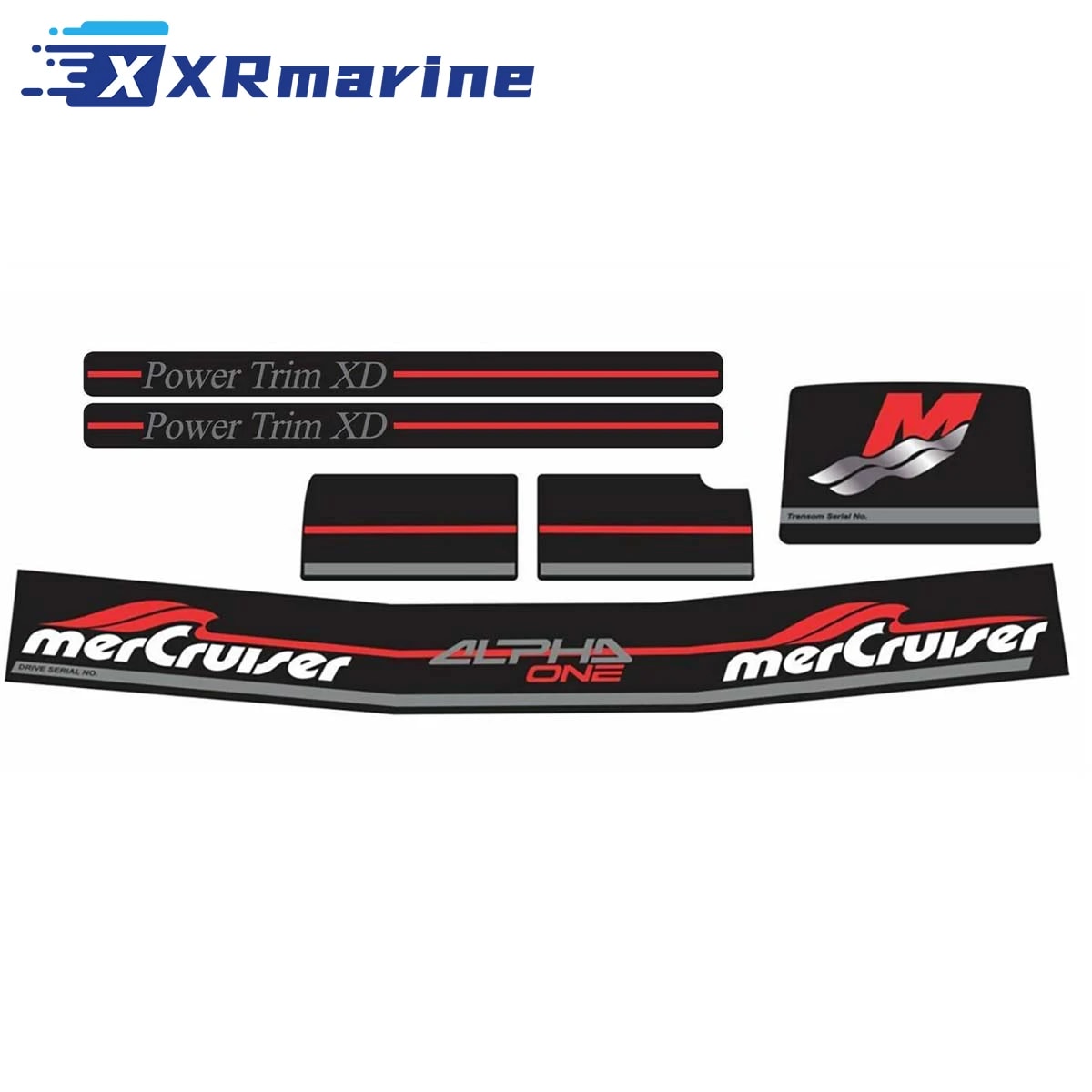 Conjunto de adesivos com ramas vermelhas para Mercruiser The Alpha One Gen Two mais completo Red 37- 861431 A98 861431 A98 Review 2026 — Vale a Pena?