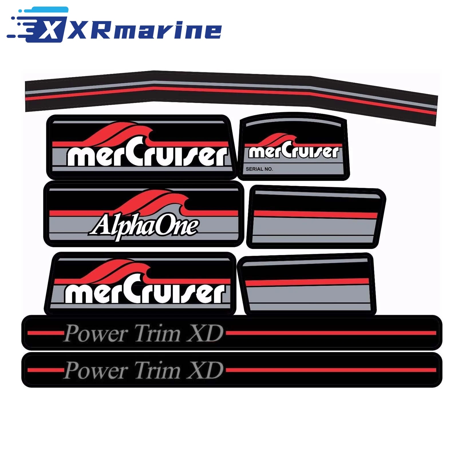 Conjunto de adesivos com rams vermelhos decalque 3906 para Mercruiser The Red Alpha One Gen One mais completo 37-13682A90 13682A90 Review 2026 — Vale a Pena?
