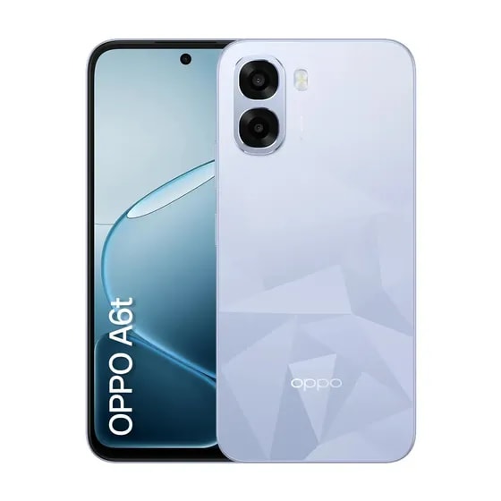 Smartphone OPPO A6t 128gb, 12gb Ram (4gb + 8gb Virtual Ram), Bateria Gigante de 6500mAh, Processador Snapdragon, Tela 120Hz, AI Câmera, IP64 - Azul Cristal Review 2026 — Vale a Pena?