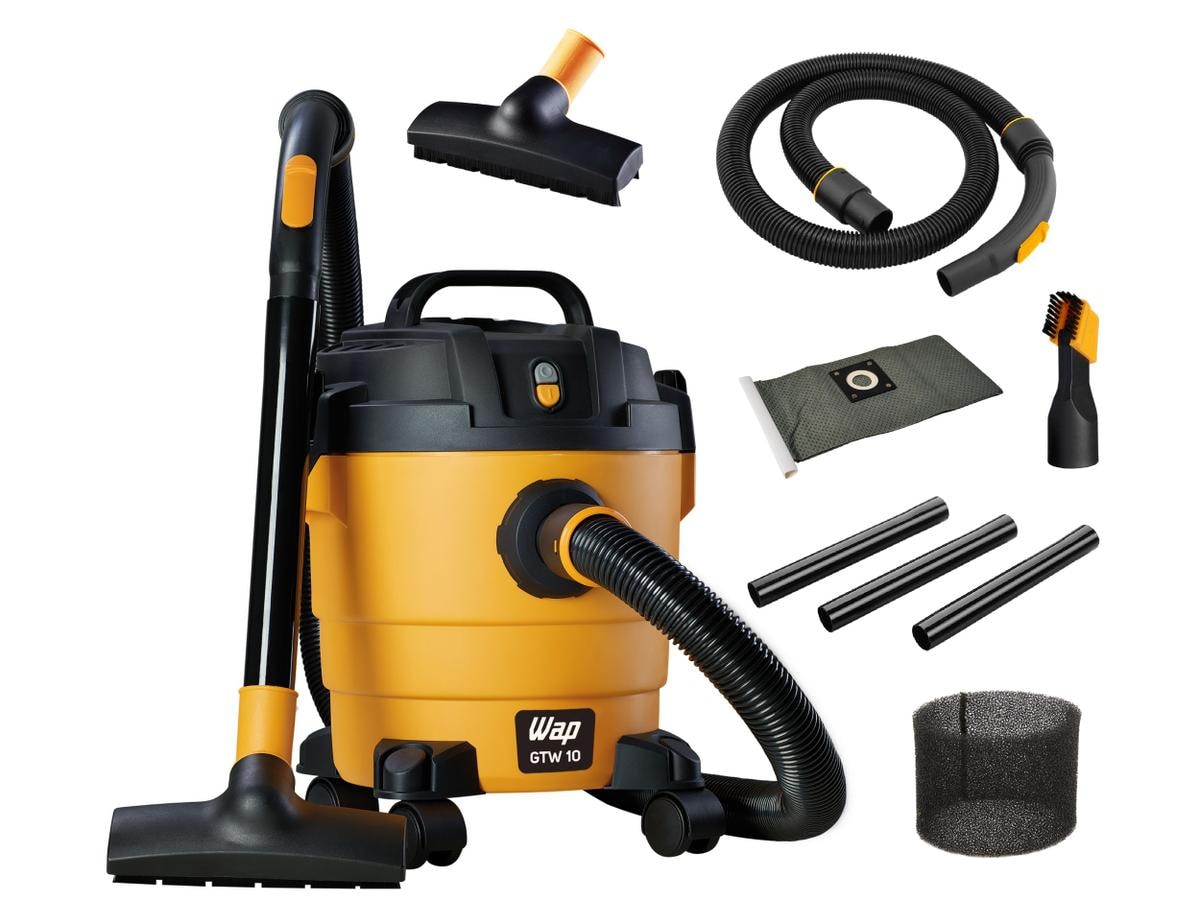 Aspirador de Pó e Água Wap GTW 10 com Porta Acessórios 1400W Amarelo e Preto: Análise Completa 2026