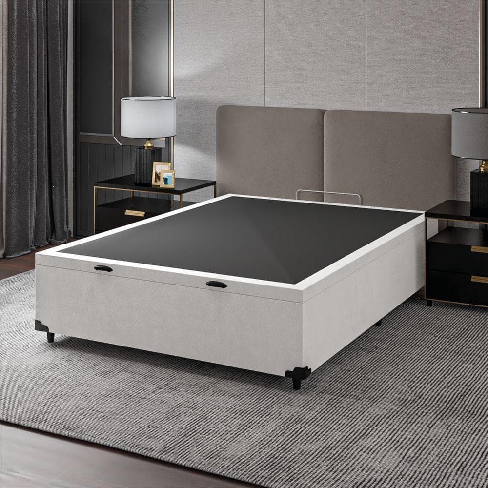 Cama Box Baú Base Casal Para Colchão De 1,38m Linho Prince Review 2026 — Vale a Pena?