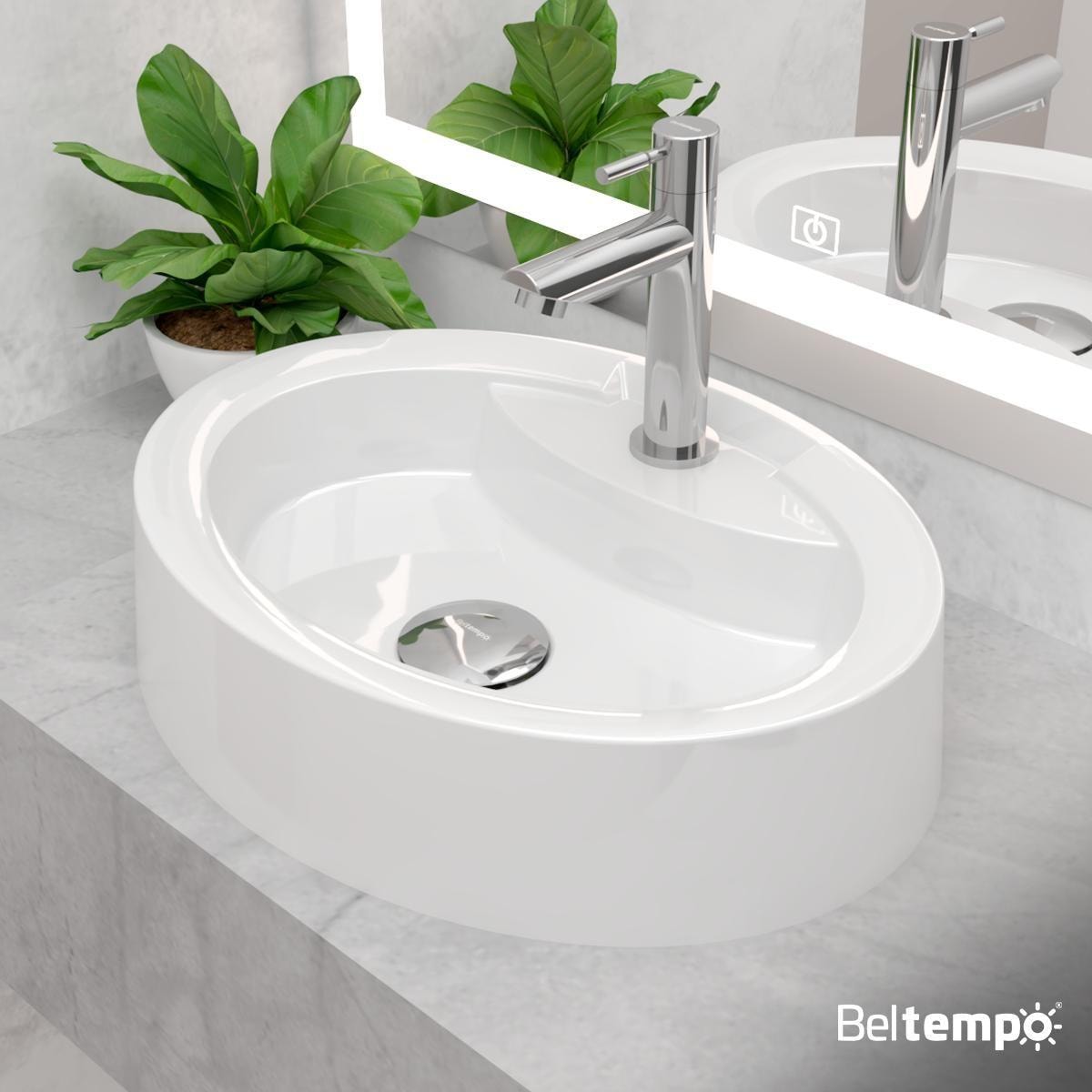 Cuba Pia de Apoio Sobrepor Oval 44x34 Branca Banheiro Lavabo Beltempo BT2074 Review 2026 — Vale a Pena?