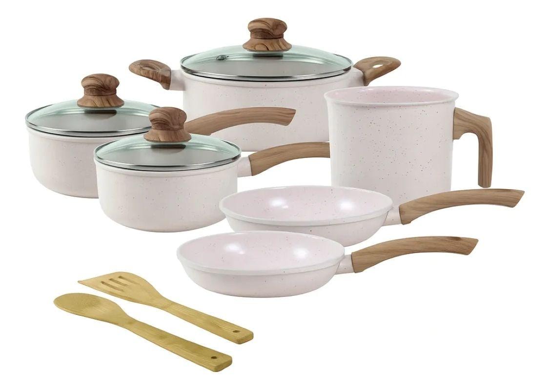 Jogo De Panelas Cerâmico Triplo Indução Tuut Ecoglide 8 Peças Cor Baunilha Review 2026 — Vale a Pena?