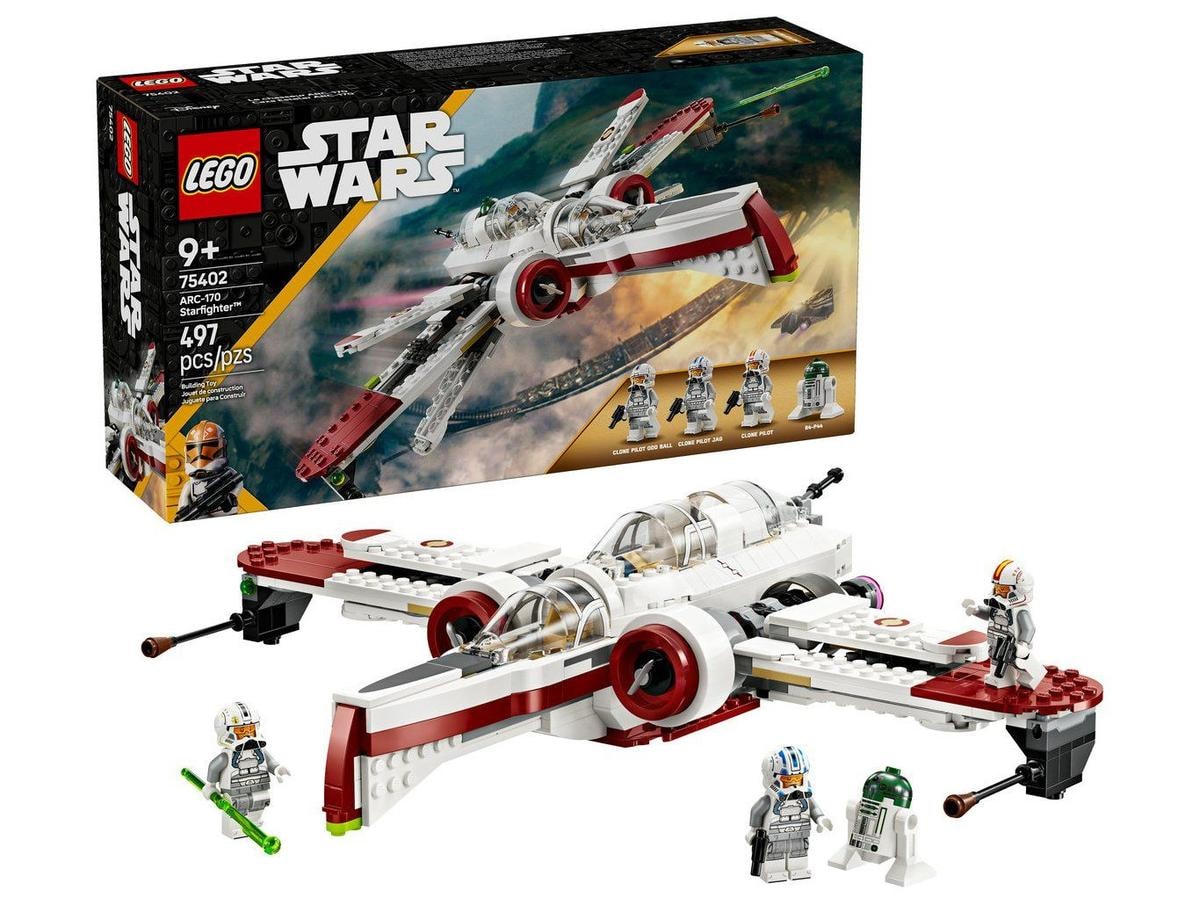LEGO Caça Estelar ARC-170 75402 497 Peças Review 2026 — Vale a Pena?