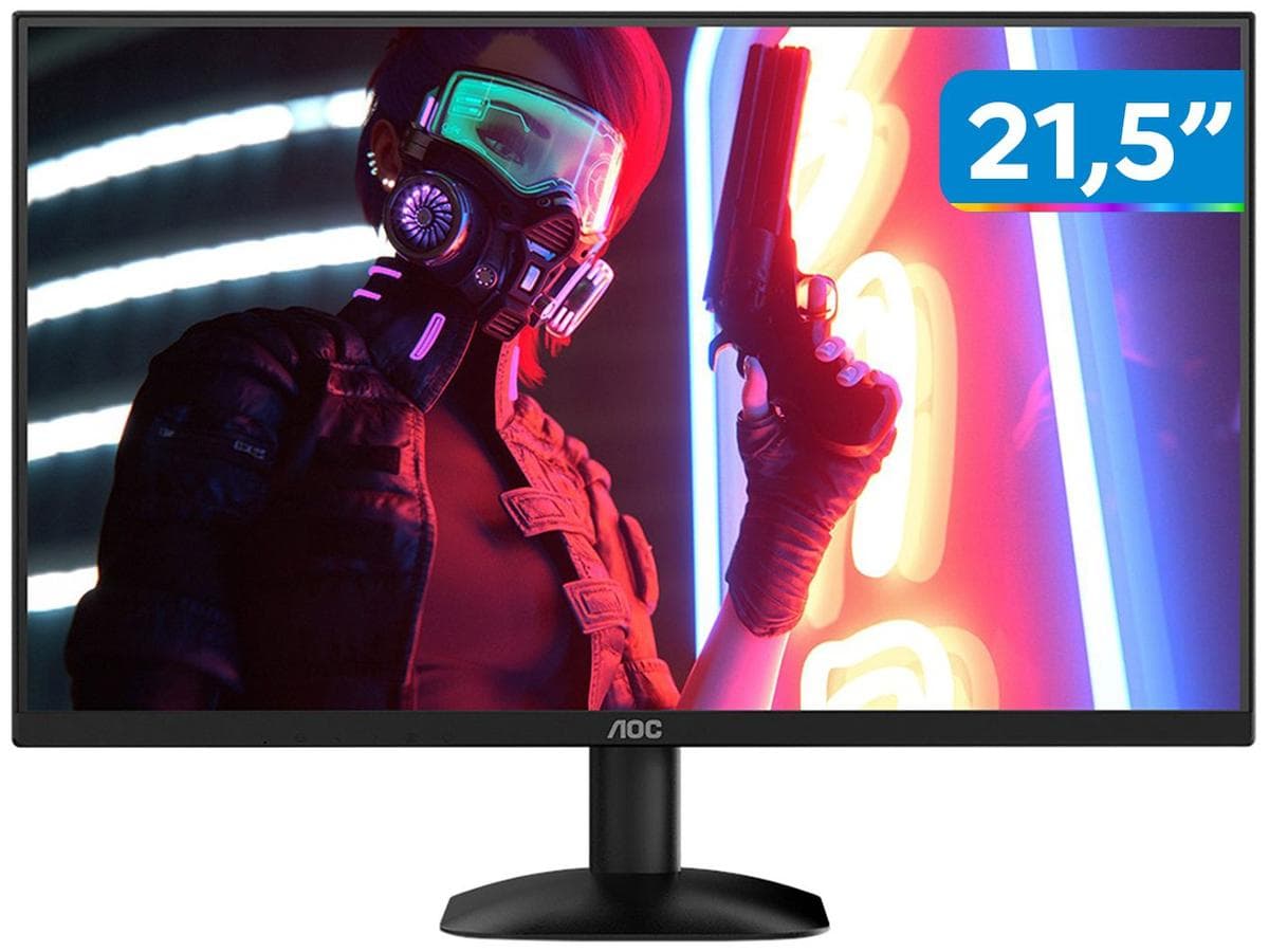 Monitor 100Hz Full HD Widescreen 1ms AOC Série B35 22B35HM2 21,5" VGA HDMI Review 2026 — Vale a Pena?