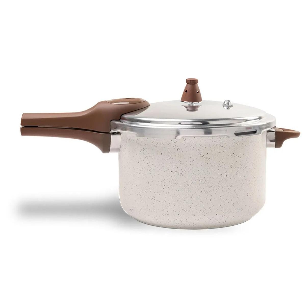 Panela de Pressão Brinox Ceramic Life Fundo de Indução Pressure 6,8 Litros Ø 24 cm Vanilla Review 2026 — Vale a Pena?