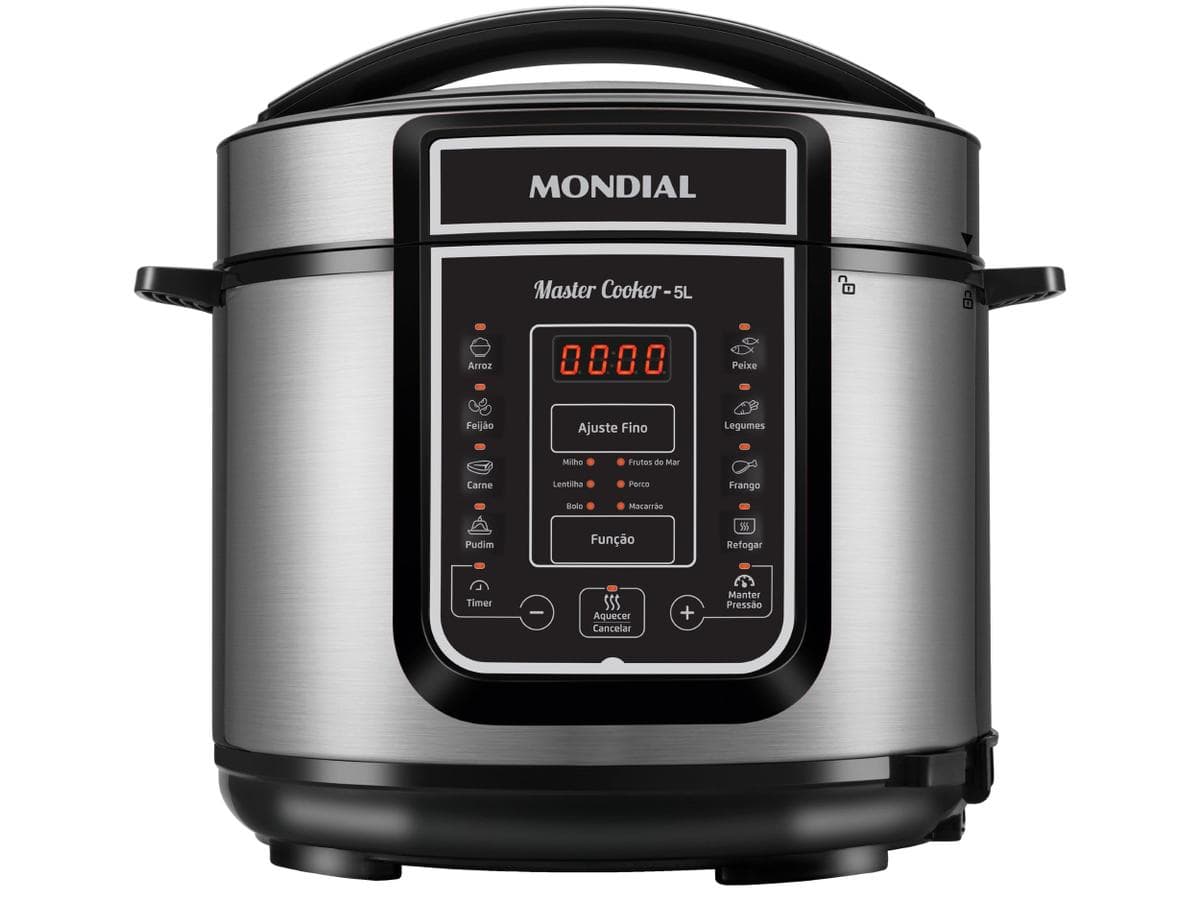 Panela de Pressão Elétrica 5 Litros Mondial Master Cooker PE38 Preta com Prata 127V Review 2026 — Vale a Pena?