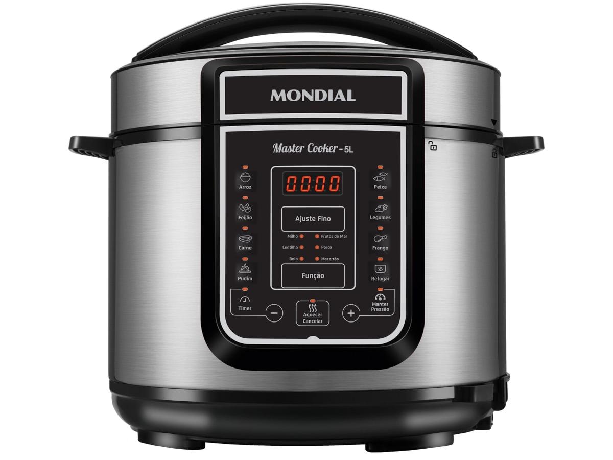 Panela de Pressão Elétrica 5 Litros Mondial Master Cooker PE38 Preta com Prata 127V Review 2026 — Vale a Pena?