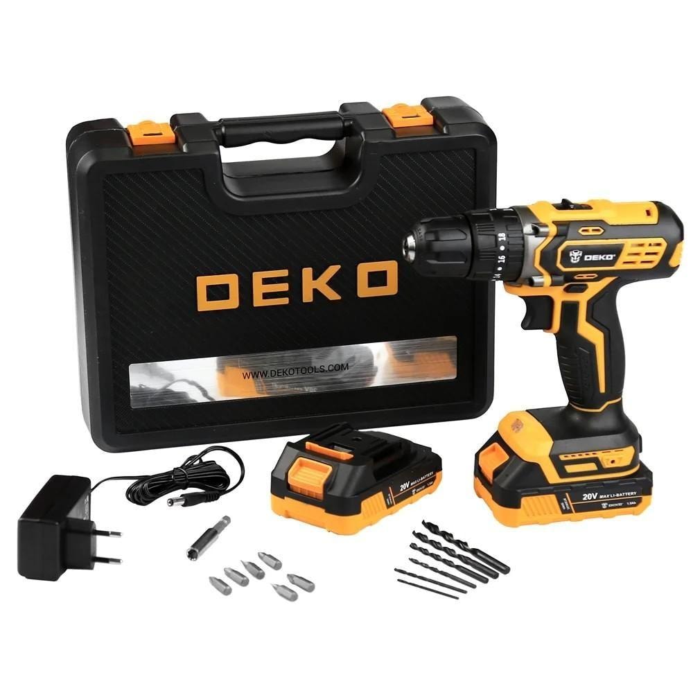 Parafusadeira Furadeira de Impacto 3/8 Polegadas 20V 2 Baterias 1.5AH Maleta com Acessórios Deko Review 2024 — Vale a Pena?