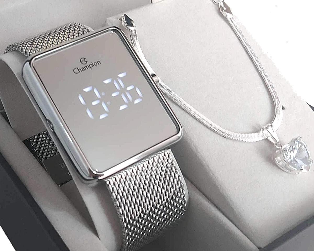 Relógio Feminino Champion Digital Espelhado Prata Original CH40080S Review 2026 — Vale a Pena?