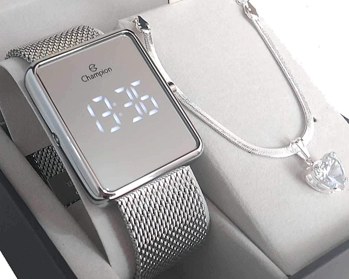Relógio Feminino Champion Digital Espelhado Prata Original CH40080S Review 2026 — Vale a Pena?