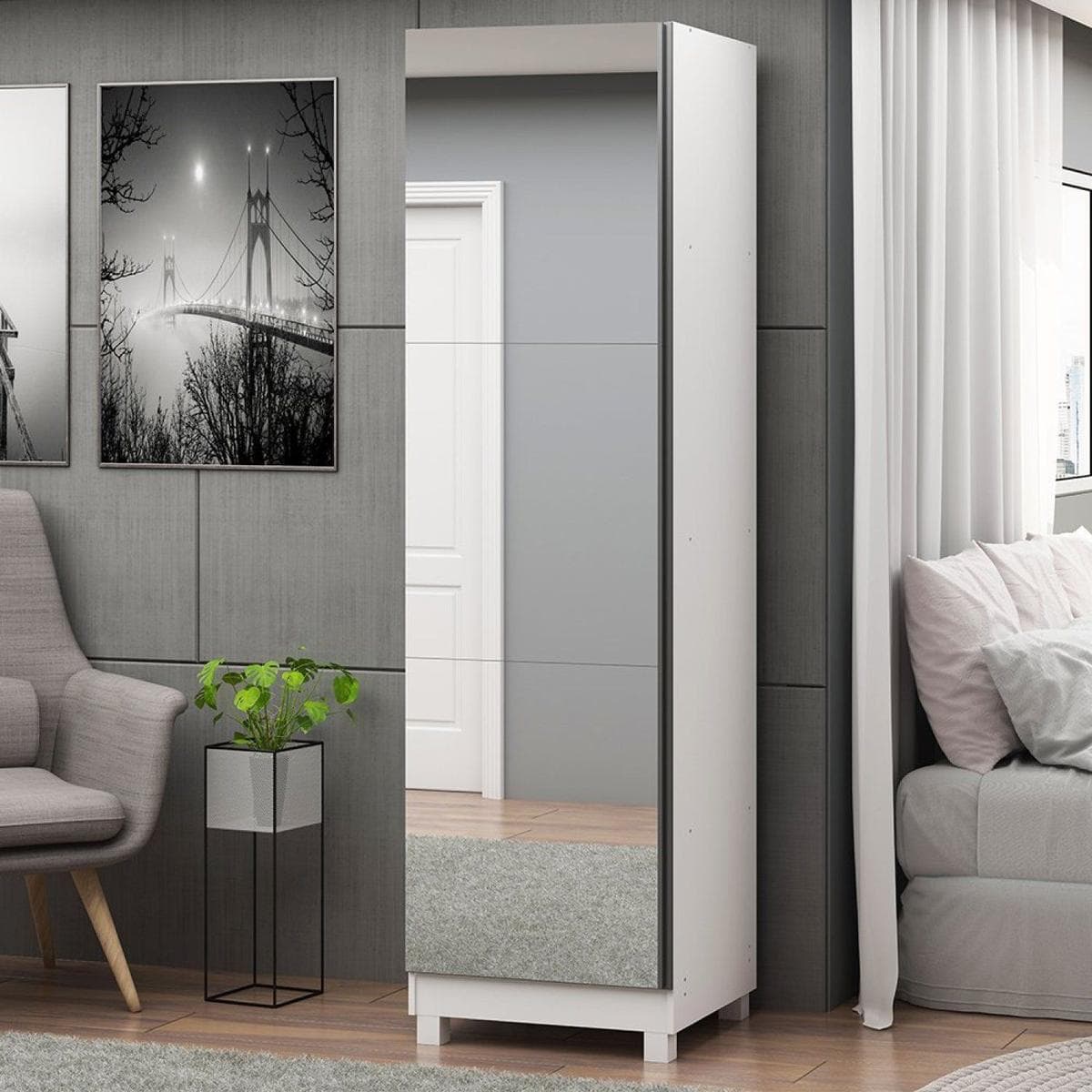 Sapateira 1 Porta Espelhada Gold 100% MDF Review 2026 — Vale a Pena?