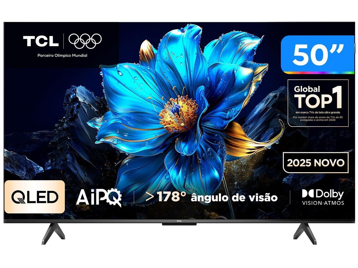 Smart TV 50" TCL 4K UHD QLED 50P7K Google TV: Análise Completa 2024 — Vale a Pena?