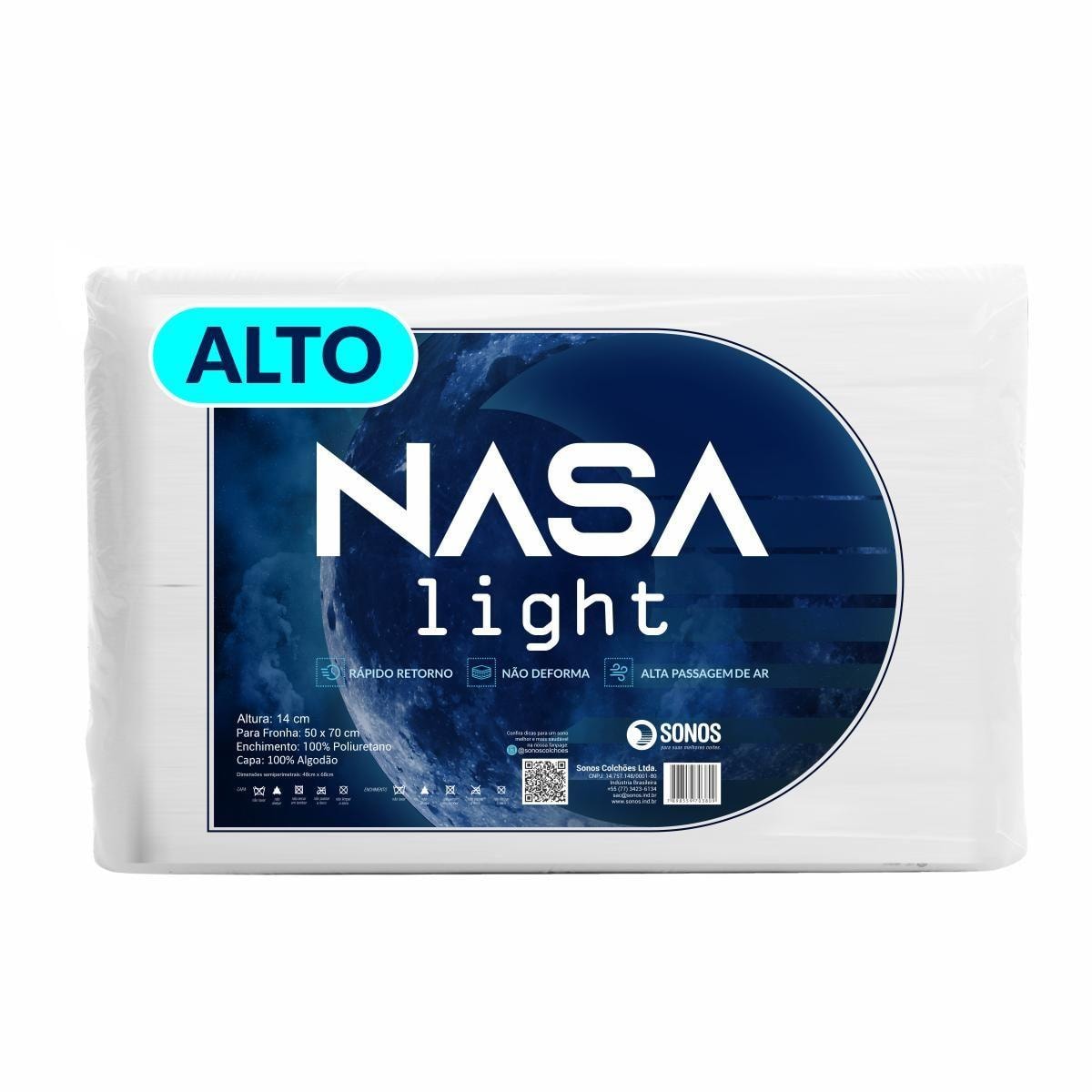 Travesseiro Sonos Nasa Light Alto 14cm de Altura: Análise Completa em 2026 — Vale o Investimento?