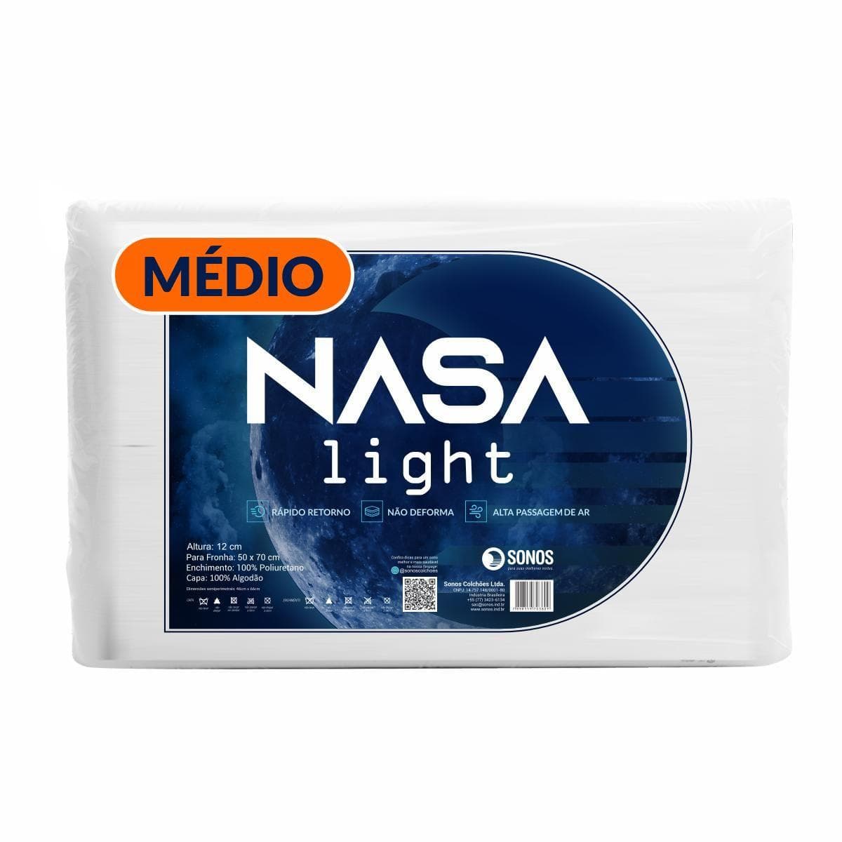 Travesseiro Sonos Nasa Light Médio 12cm De Altura: O Amigo Ideal para o Seu Sono em 2026?