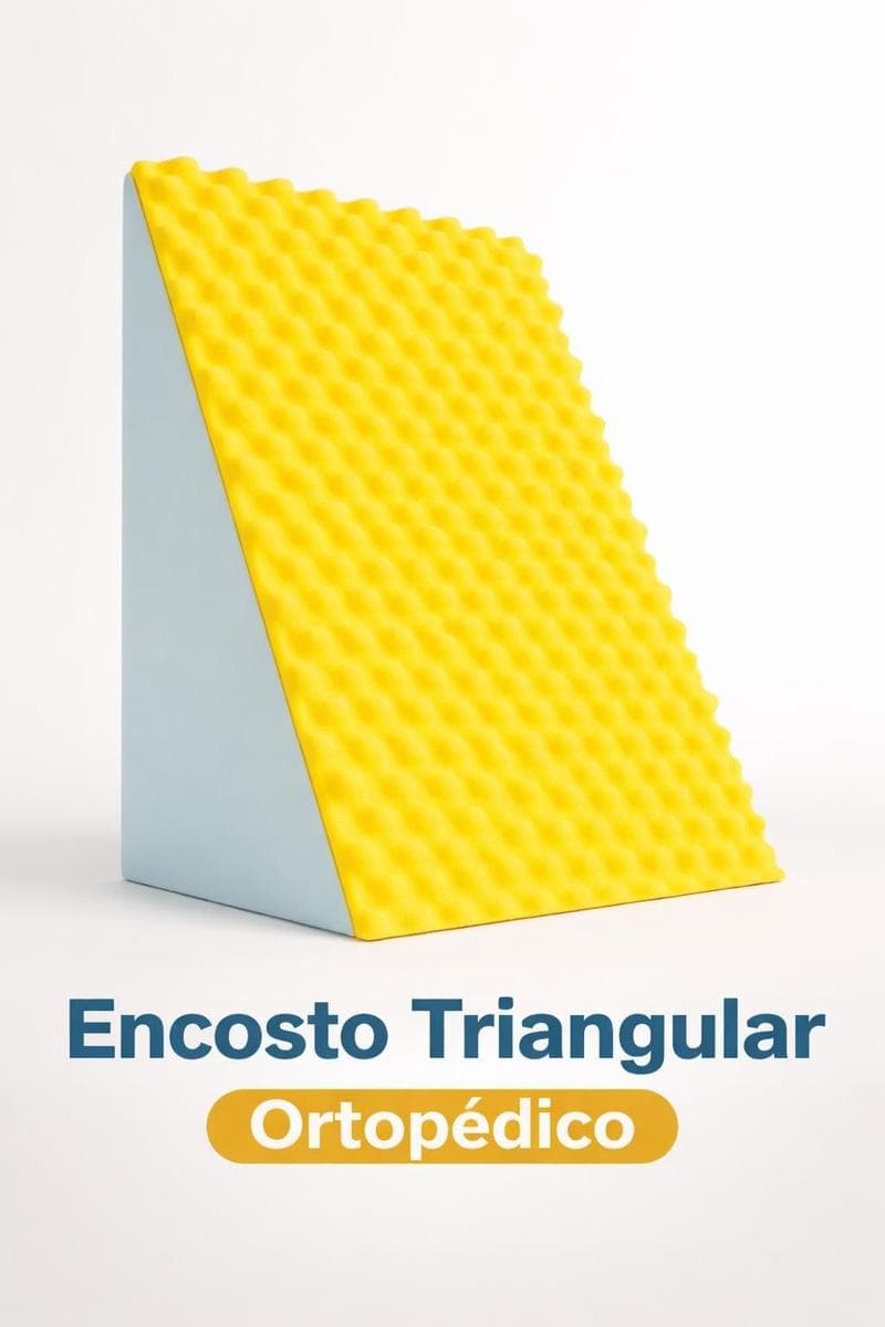 Travesseiro Triangular Ortopédico Espuma Encosto 65x45cm Pós Cirurgia Leitura Descanso Apoio Costas Amarelo Azul Dormir Conforto Dor Lombar Relax Top: Análise Detalhada