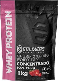 Whey Protein Concentrado 1Kg - Natural - 100% Puro Importado - Soldiers Nutrition